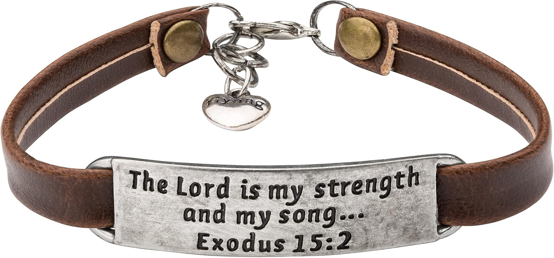Yiyang Christian Gifts Leather Bracelet for Women Inspirational Faith Bible Verse Religious Jewel... | Amazon (US)