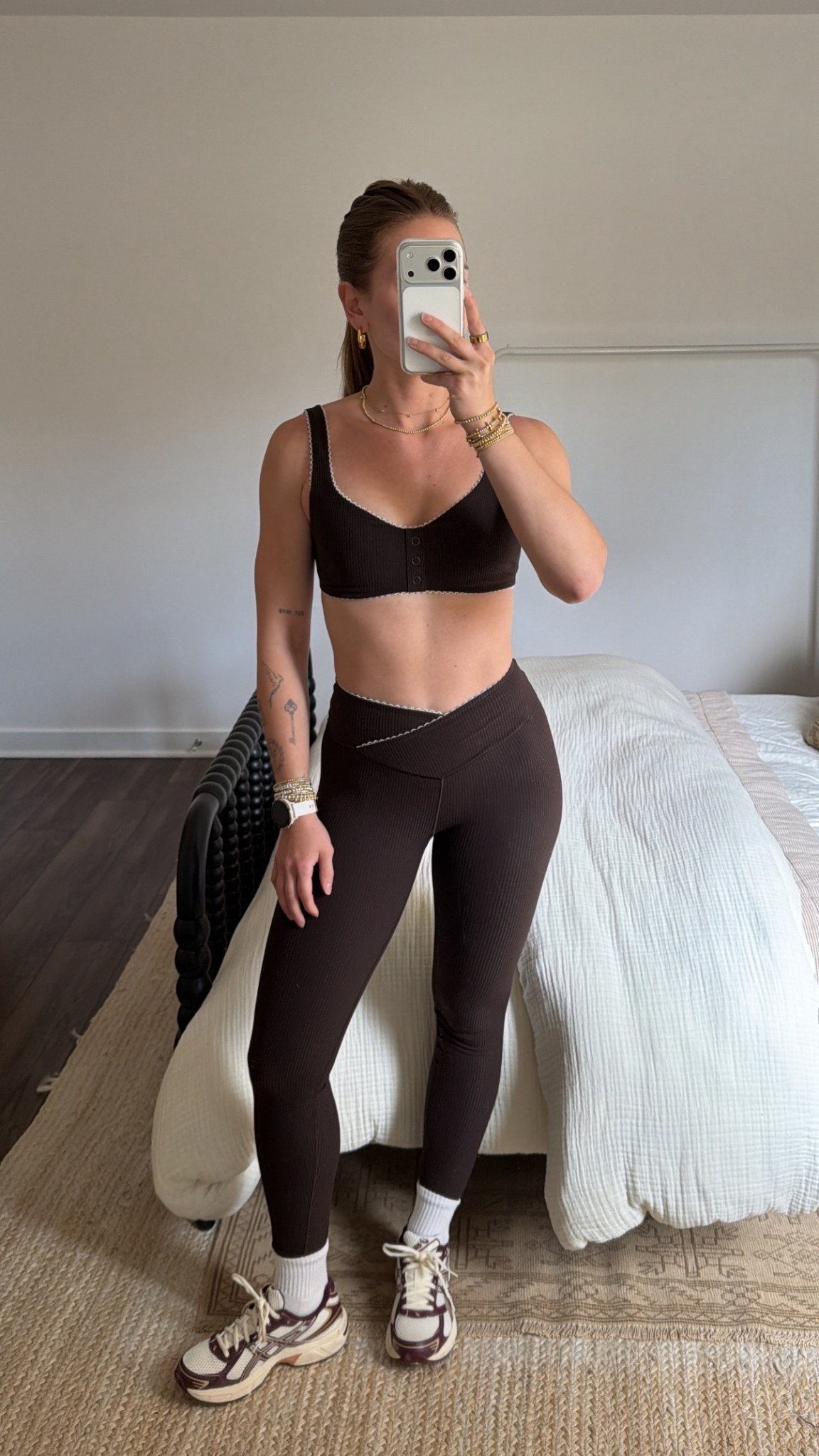 3/29/26 Walk Outfit of the Day

My go-to walk outfit lately 🤎 Wearing my Aerie brown workout set, paired with my favorite Aritzia socks and ASICS Gel 1130 sneakers.

Simple, comfortable, and perfect for getting steps in. Everything is linked here ✨

#LTKActive #LTKfitnessgoals #LTKmorningroutine