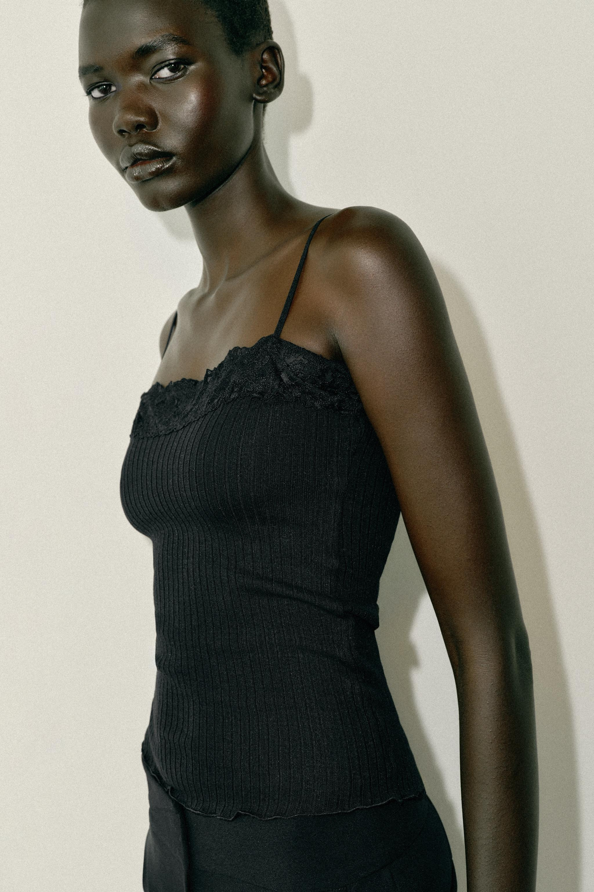 LACE STRAPPY TOP | Zara UK