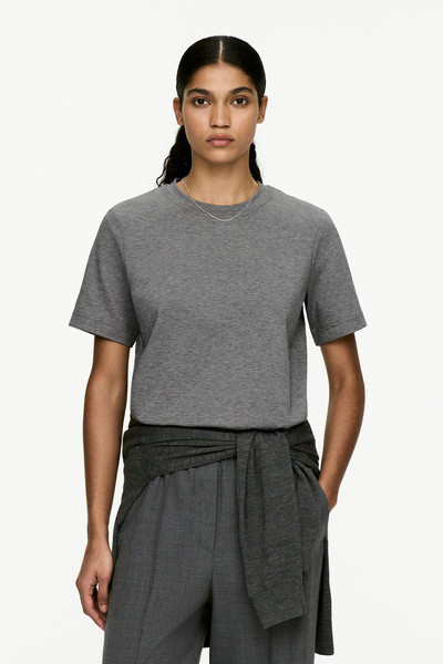 PEARL Heavyweight T-Shirt – Grey Melange – Women – ARKET GB | Arket UK