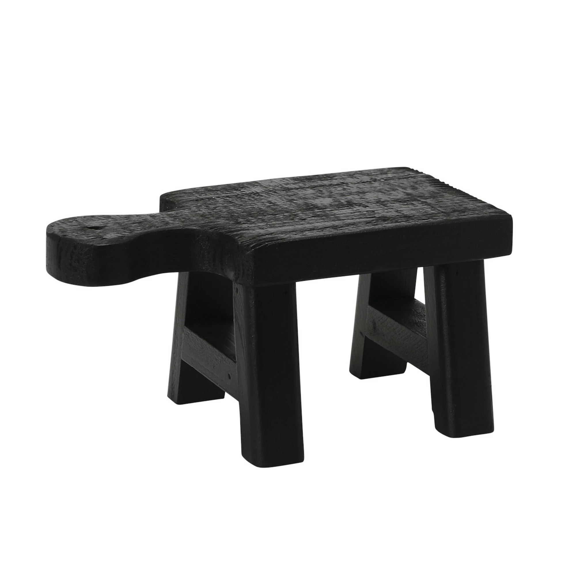Storied Home Black Wooden Pedestal with Handle Table Decor | Kohl's