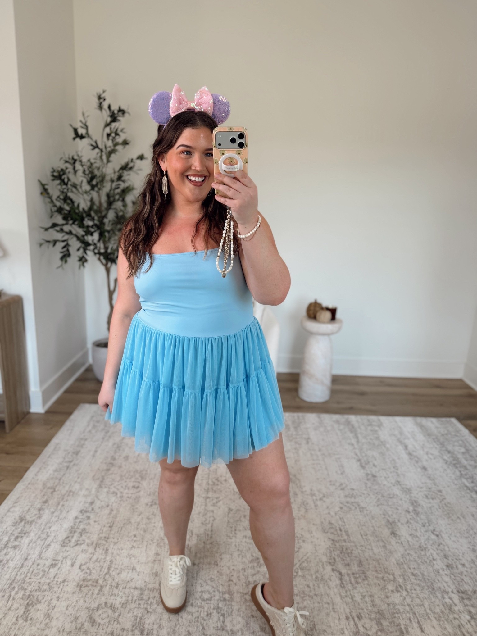 Disney parks outfit inspo 🩵 Tulle skirt athletic dress with built in shorts. Size XXL

#LTKootd #LTKPlusSize #LTKSeasonal