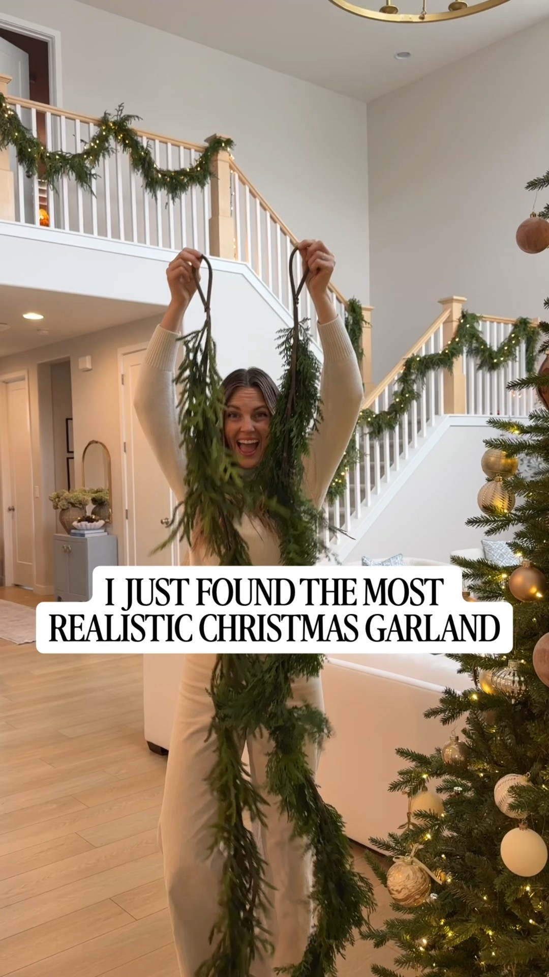 Y’all! I found the perfect  Norfolk and cedar garland DUPE!! I feel like I found the find of the season!!! And it’s only $35/strand!! I can’t believe I was able to snag some for my staircase this year!! 

To get this look I used the Cedar & Norfolk strands and intertwined them and it creates the most beautiful full look. I strung string lights through them and then used this $9 smart timer to schedule them to come on at sunset for that magical Christmas glow ✨

Shop this post to get the look!
@loweshomeimprovement

#lowespartner #SmartHomeFinds #LTKSale #HolidayDeals #ChristmasOnABudget #norfolkgarland #classicchristmas #christmaslights #ad

#LTKHoliday #LTKHome #LTKSeasonal