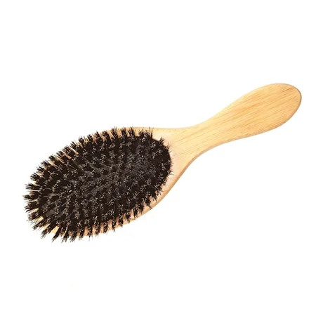 Hair Brush Natural Bamboo Handle Boar Bristles Brush Anti-static Hair Scalp Paddle Hairbrush Gasbag  | Walmart (US)