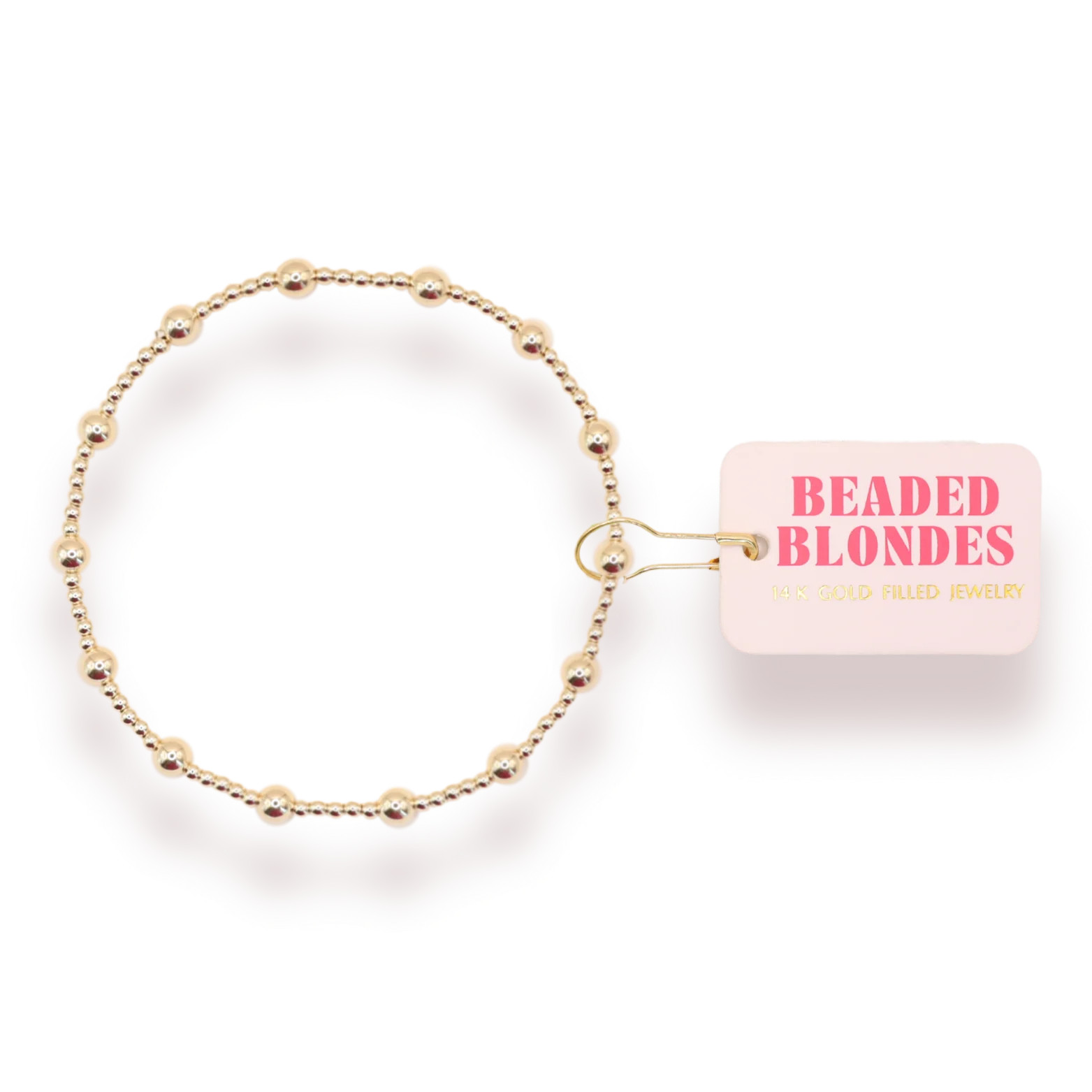 June Bracelet in Gold | Beaded Blondes