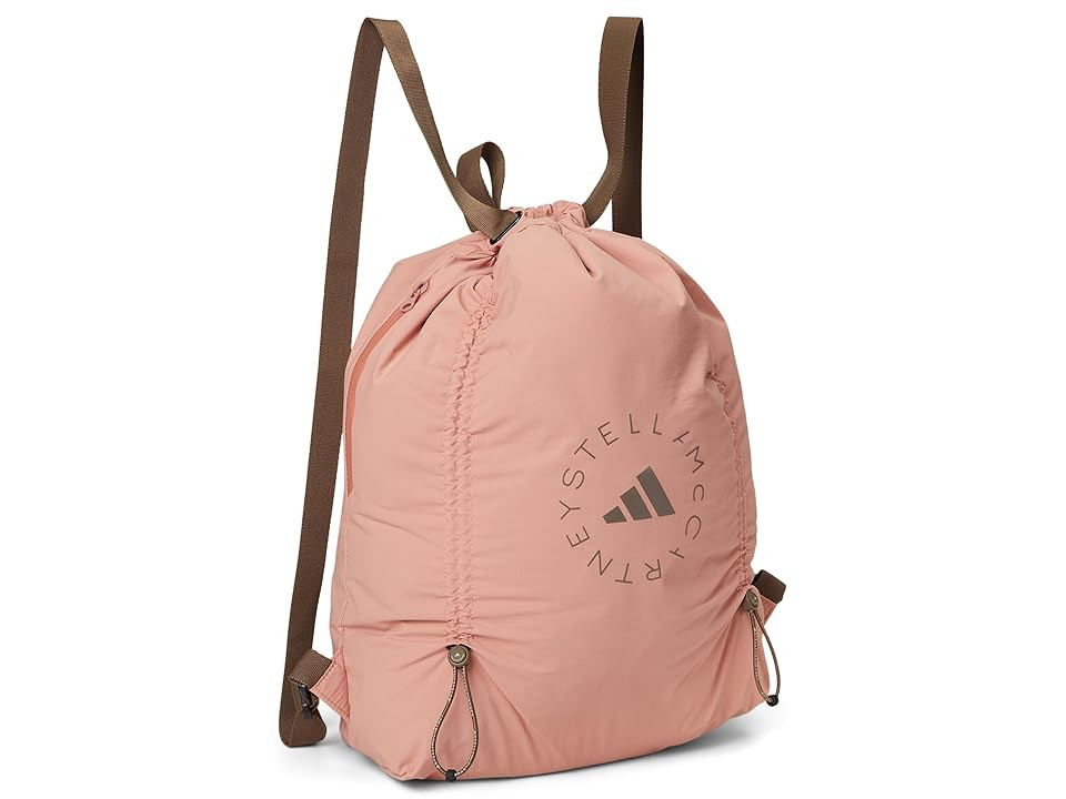 adidas by Stella McCartney By Stella McCartney Gymsack JY4198 Bags Light Rosewood Brown Moss, Polyester | Zappos