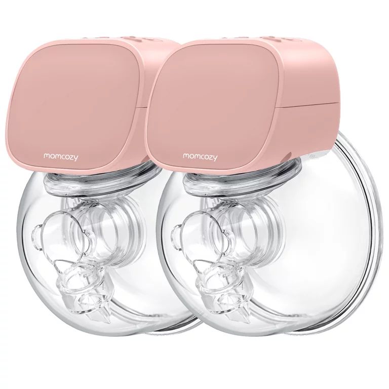 Momcozy Double Wearable Breast Pumps, Portable Electric Breast Pump 24mm Light Pink | Walmart (US)