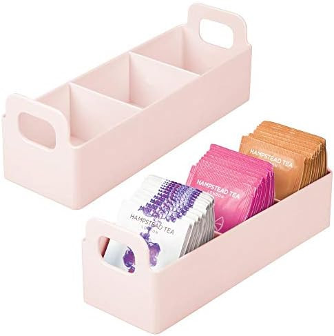 mDesign Plastic Kitchen Pantry, Medicine Cabinet, Countertop Organizer Storage Station Tea Caddy ... | Amazon (US)