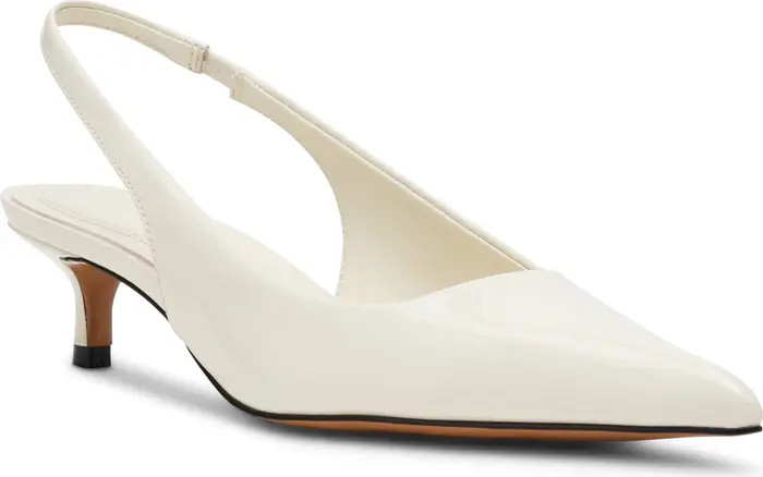Kittie Slingback Pointed Toe Kitten Heel Pump (Women) | Nordstrom