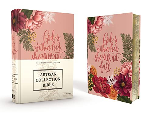 NIV, Artisan Collection Bible, Women’s Bible with Journaling Space, Cloth over Board, Pink Floral, Designed Edges under Gilding, Red Letter, Comfort Print | Amazon (US)
