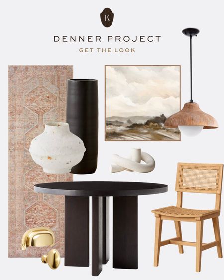 T white and brass Denner Project kitchen is elevated with modern rustic furniture, lighting, & accessories. Get the look! #darylanndenner

#LTKhome