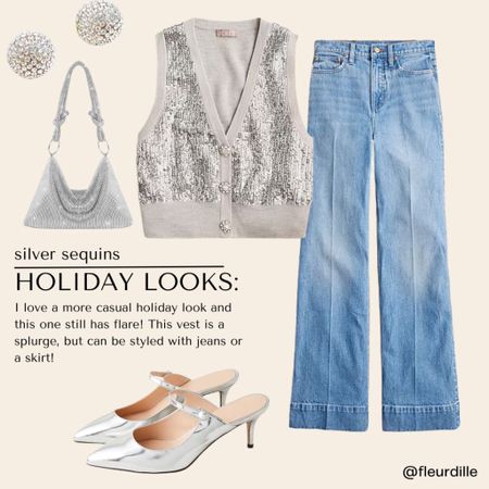 Silver shimmer for the holidays! Size down one in the top. 

#LTKHoliday #LTKparties #LTKSeasonal