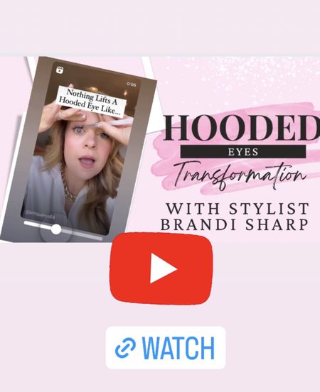 New YouTube content this week! 
Type in Brandi Sharp
Hooded eyes dos and Donts| Solutions Life Changing 
Makeup tutorials 
Makeup tips for hooded eyes
Downturn eyes 
Lashes for beginners 

#LTKbeauty #LTKVideo #LTKover40