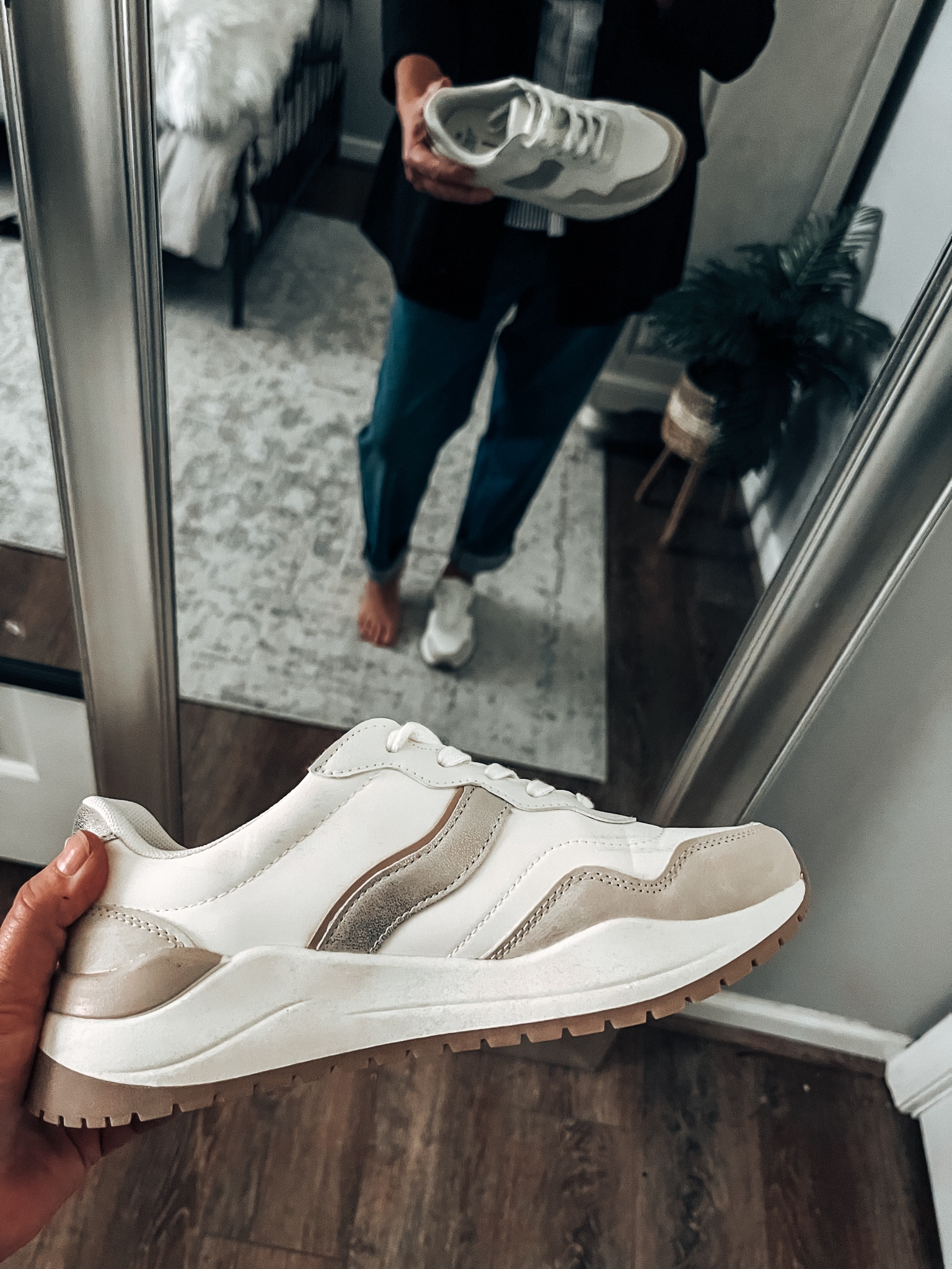 Style these cute casual fashion Time and Tru sneakers with jeans and a boyfriend blazer also by time and tru. More colors, fits tts. # walmartpartner #walmartfashion @walmartfashion #walmart @walmart jeans,  blazer outfits, Walmart outfit, business casual outfit, fall outfit 

#LTKStyleTip #LTKSaleAlert #LTKFindsUnder50