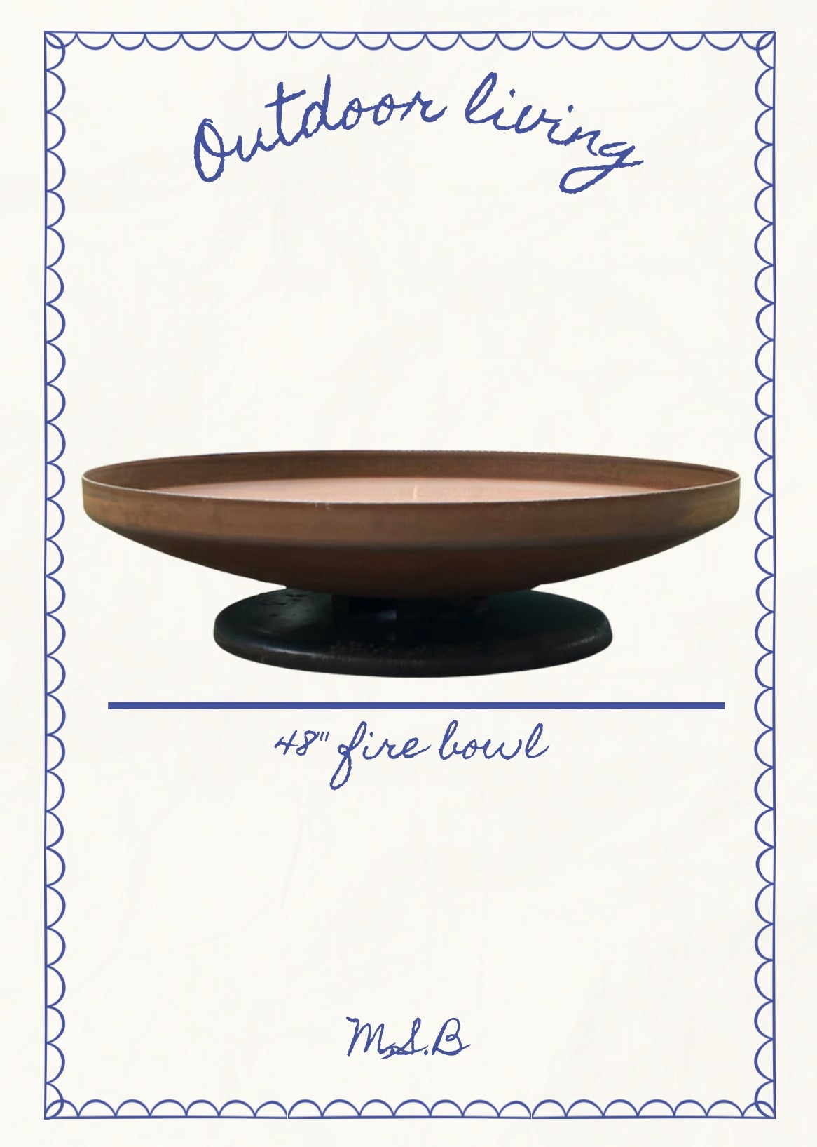 On my list for our personal home! 48” fire bowl. 

#LTKHome #LTKSeasonal #LTKParties