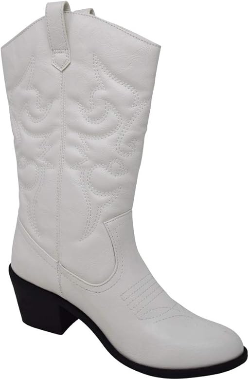 Charles Albert Women's Embroidered Modern Western Cowboy Boot | Amazon (US)