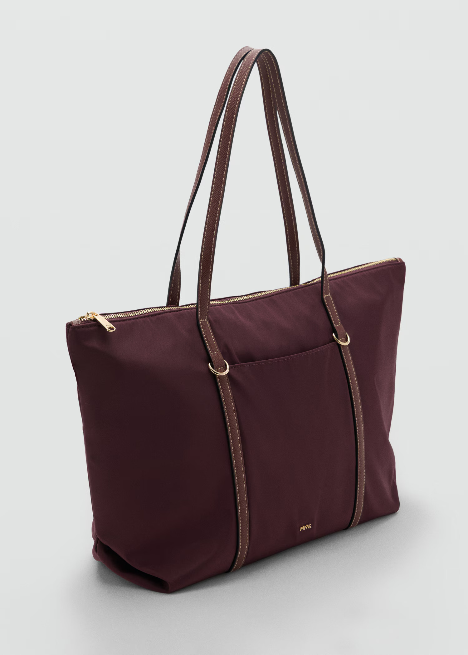 Shopper bag with double handle - Women | MANGO United Kingdom | MANGO (UK)
