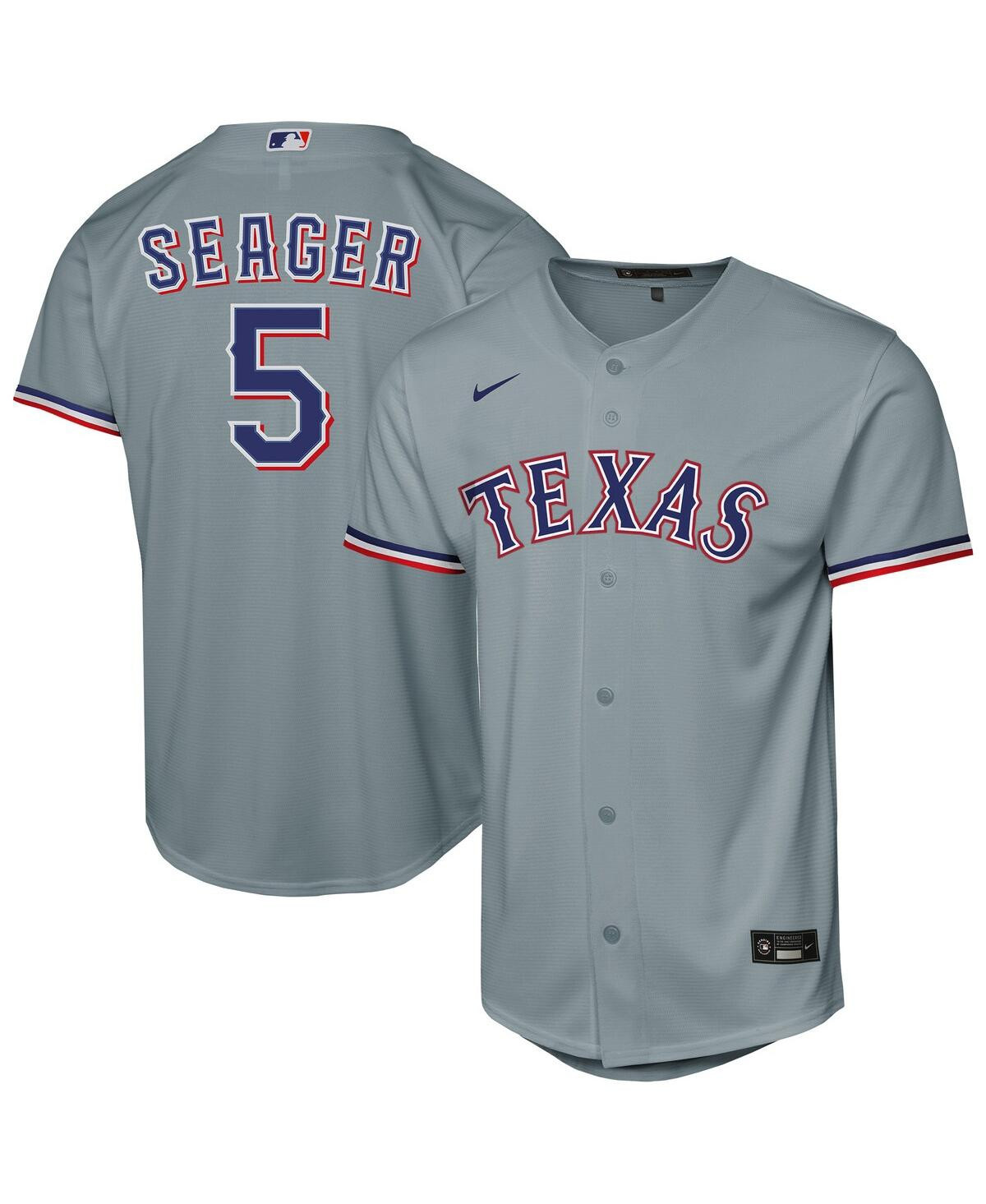 Nike Big Boys and Girls Corey Seager Gray Texas Rangers Road Replica Jersey - Gray | Macy's