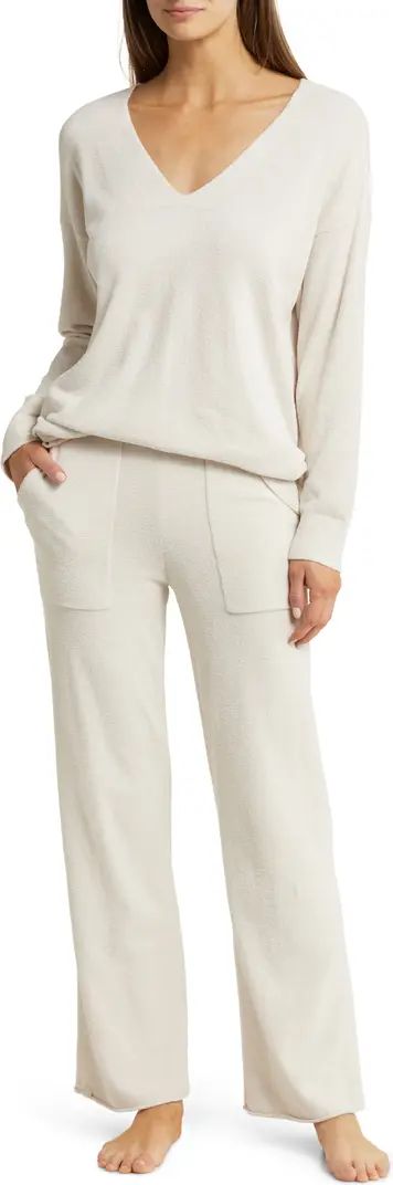 Barefoot Dreams® CozyChic™ Ultra Lite® Long Sleeve Lounge Shirt & Pants | Nordstrom | Nordstrom