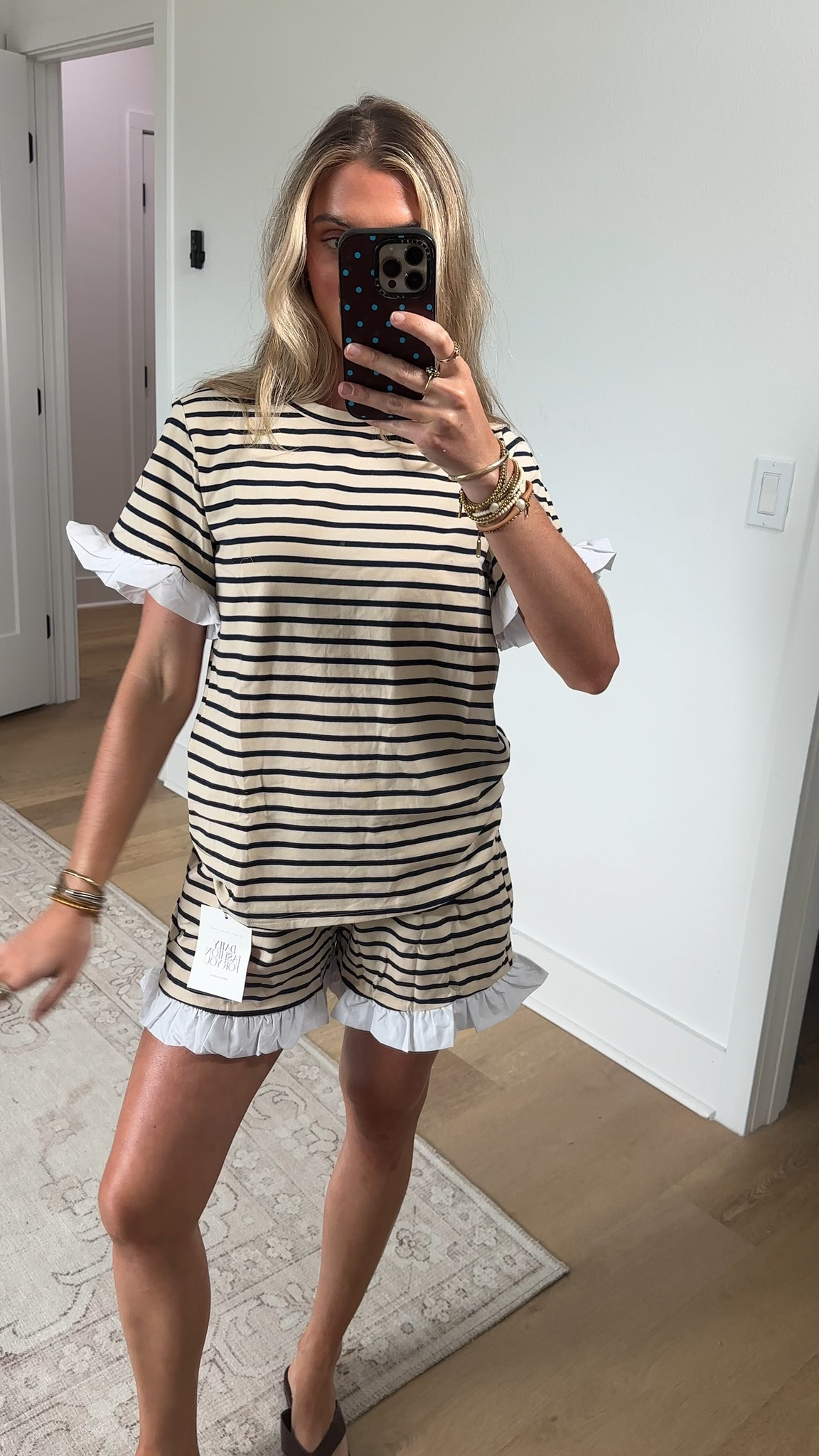 Amazon size small Tankaneo Womens 2 Piece Striped Shorts Set Ruffle Short Sleeve Tops Hight Waist Shorts Matching Sets Summer Vacation Outfits

#LTKSaleAlert #LTKSeasonal #LTKootd
