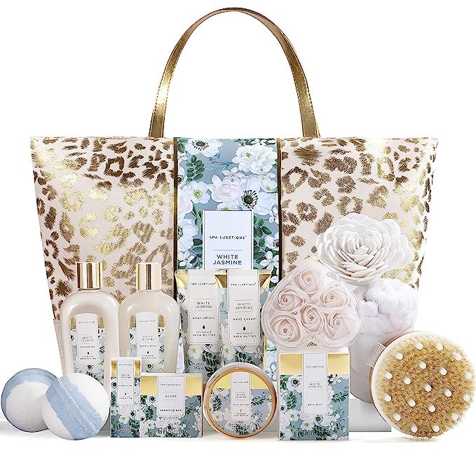 Spa Gift Baskets, Spa Luxetique Spa Gifts for Women, 15pcs Spa Gift Set Includes Bath Bombs, Esse... | Amazon (US)