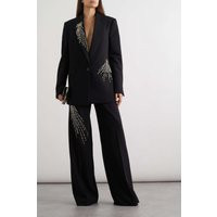 Black Beaded Blazer Pantsuit Pearl & Crystal Embellished Evening Wear | Etsy (US)