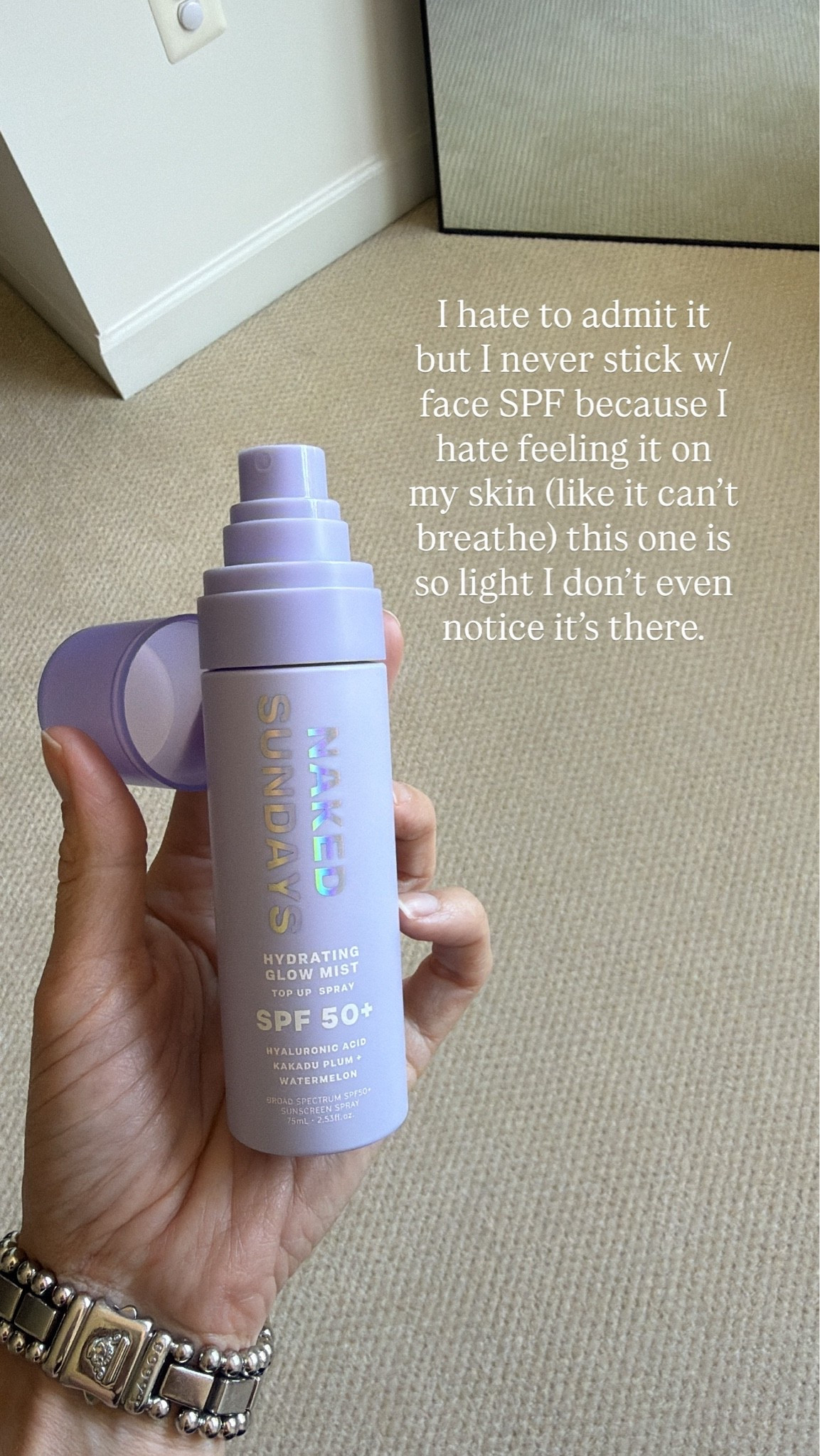 Face spf that’s very lightweight