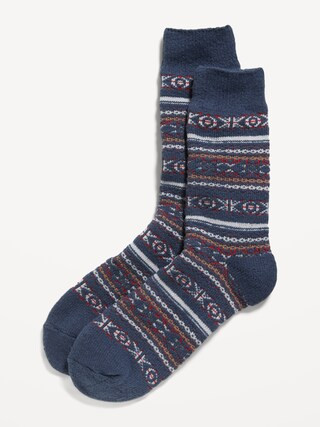 Cozy-Lined Crew Socks for Men | Old Navy (US)
