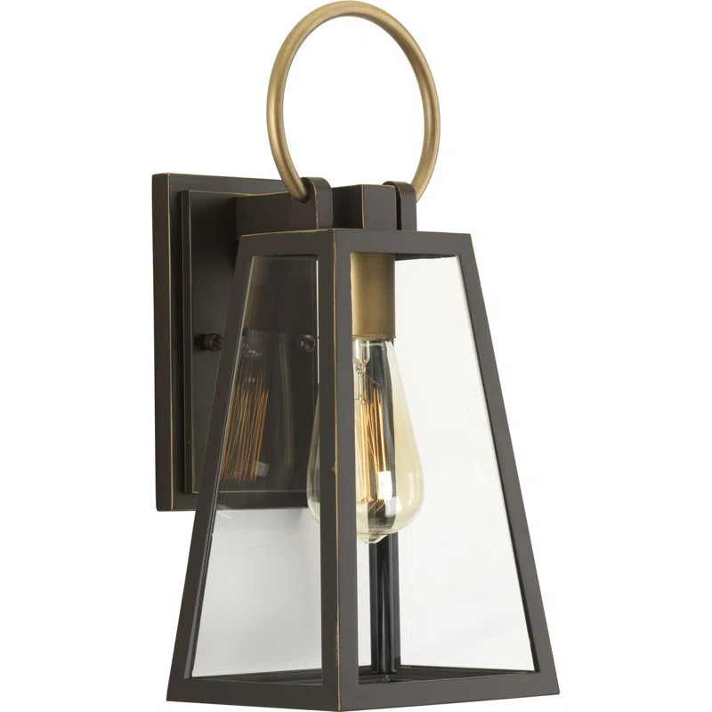 Ingraham Antique Bronze Outdoor Wall Lantern | Wayfair North America