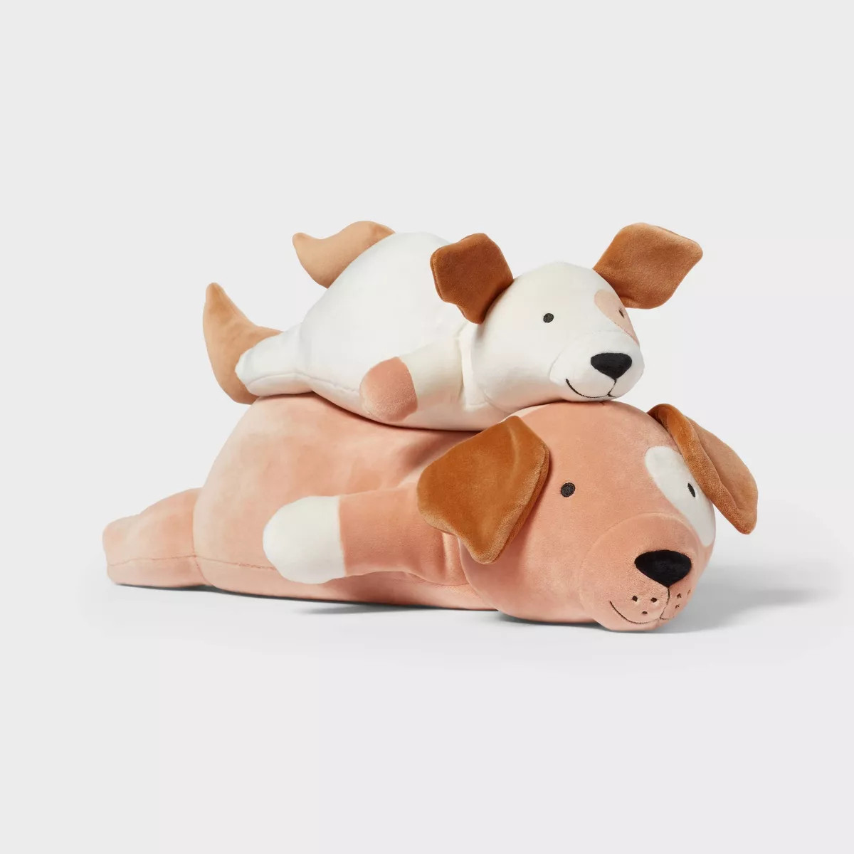 Dog and Baby Weighted Plush Kids' Throw Pillow Brown - Pillowfort™ | Target