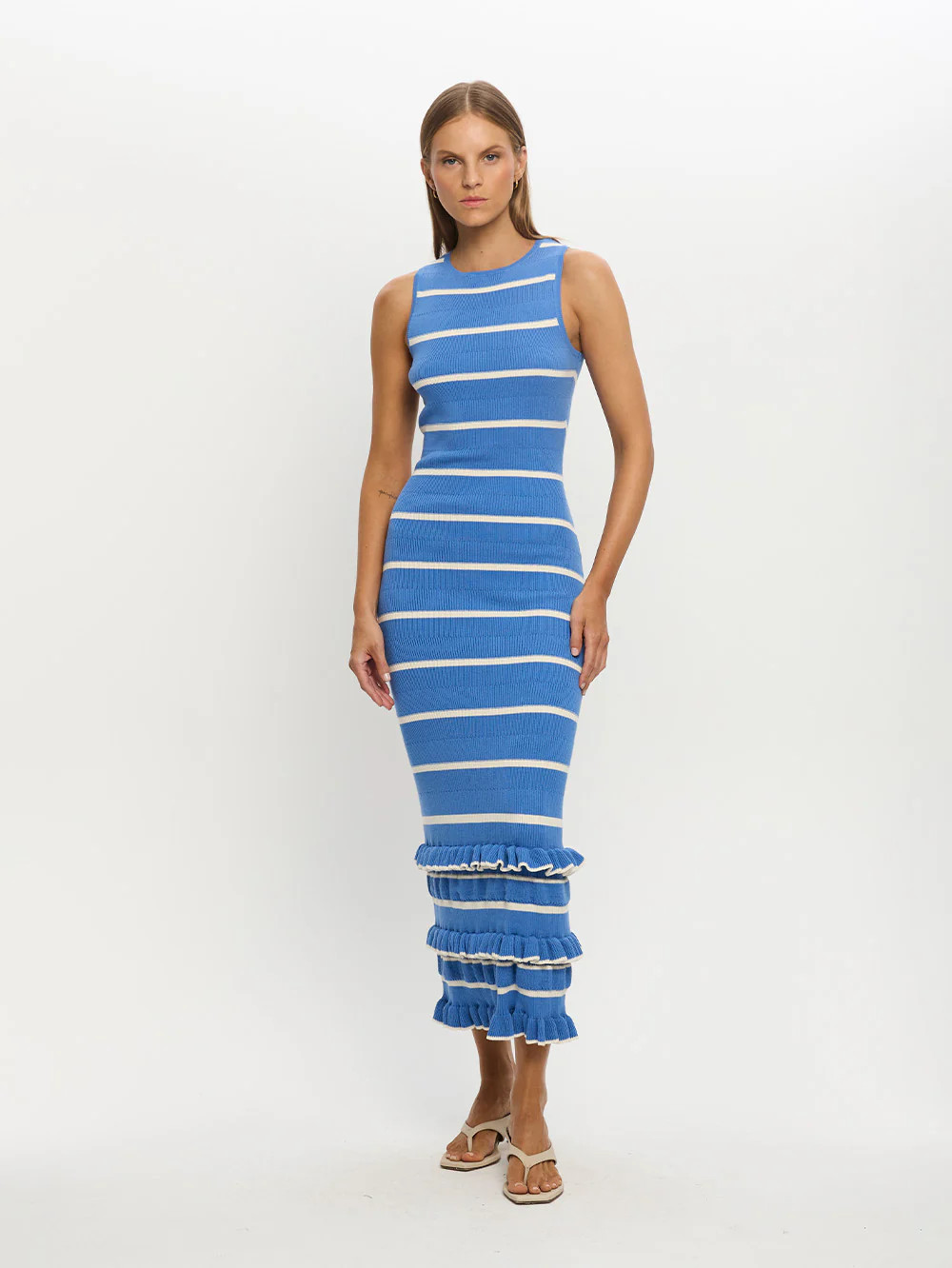 Rafaella Maxi Dress - Blue Stripe | KIVARI | Kivari (Global minus AU/NZ)