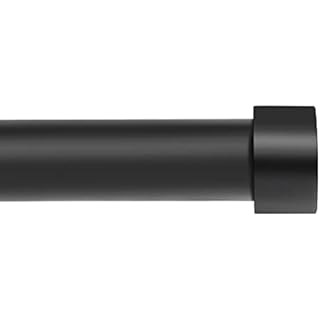Briofox Black Curtain Rods for Windows 48 To 84 Inch-1 Inch Heavy Duty Adjustable Curtain Rod Wit... | Amazon (US)