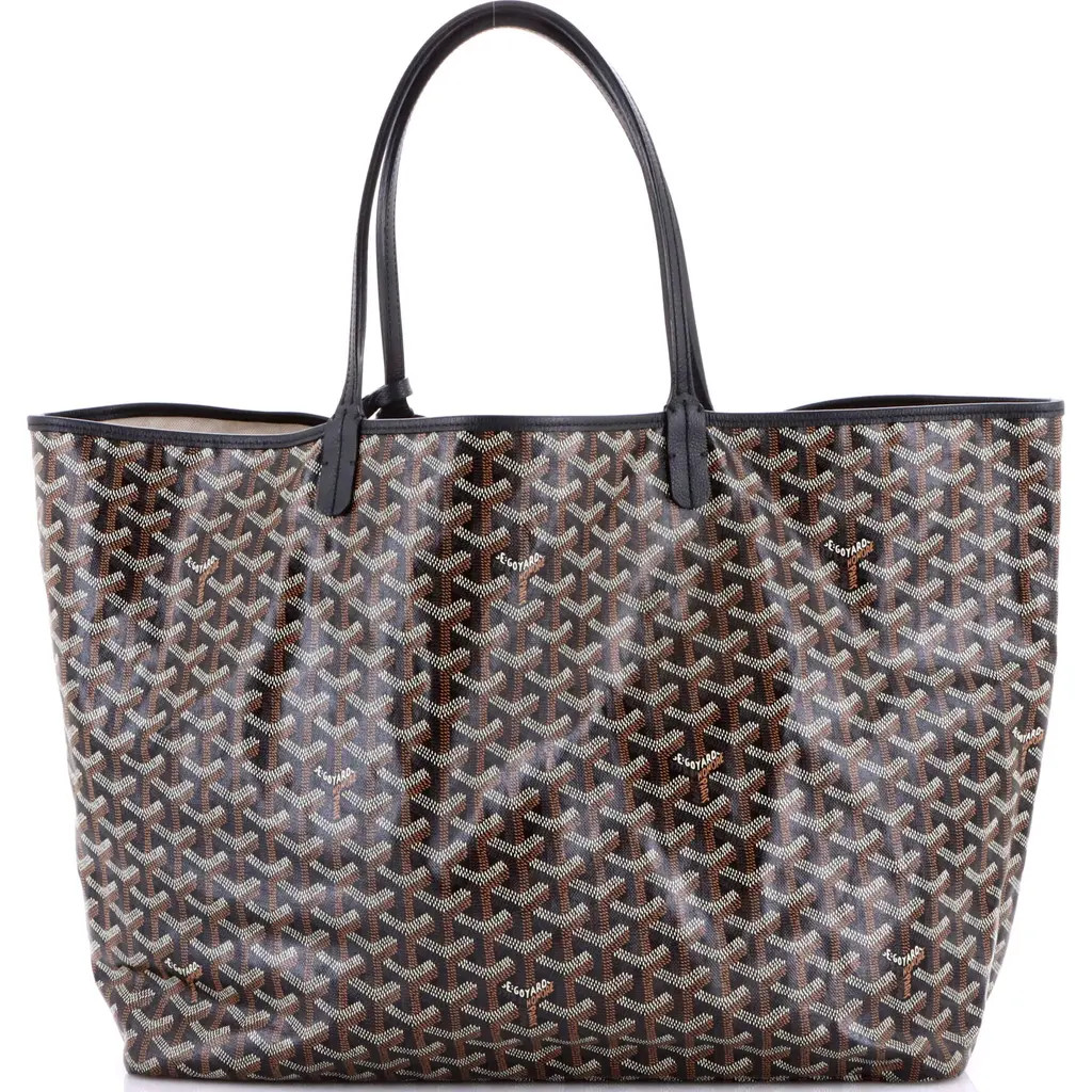 Pre-Owned Goyard Saint Louis Tote Coated Canvas GM in Black at Nordstrom, Size Large | Nordstrom