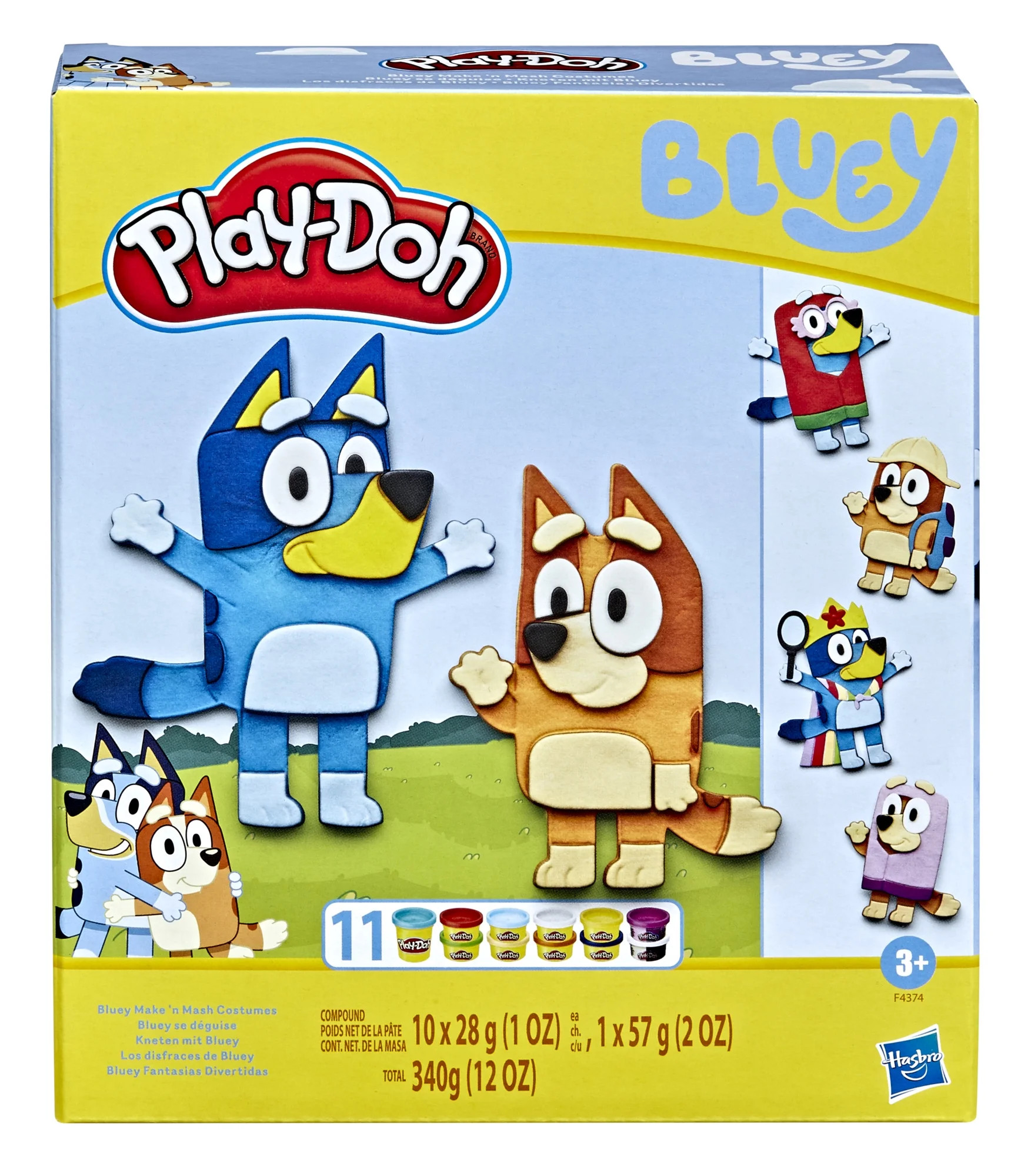 Play-Doh Bluey Make 'n Mash Costumes Playset with 11 Cans | Walmart (US)