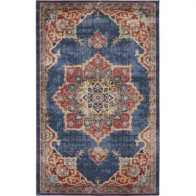 Nathanson Dark Blue Area Rug | Wayfair North America