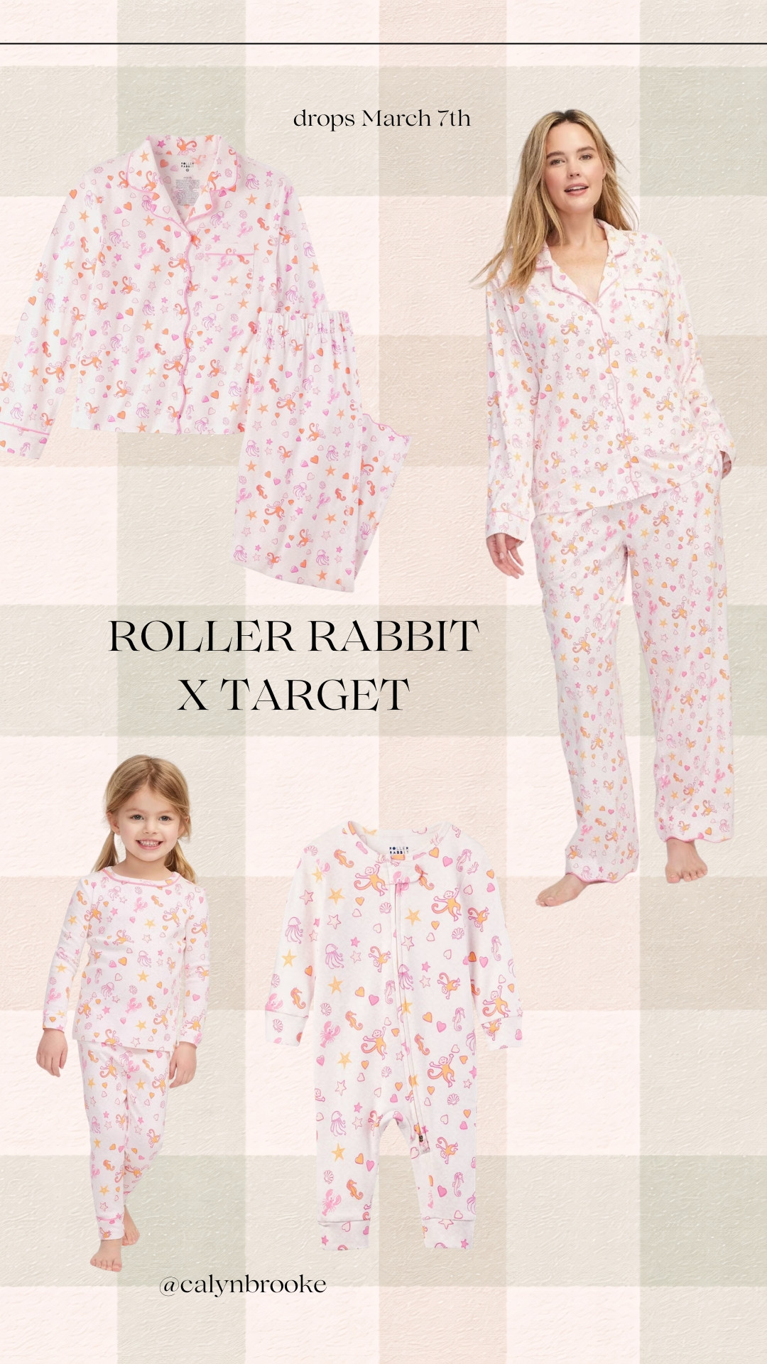 Roller Rabbit x Target is dropping March 7th! These are the pj's I'll be grabbing for myself and the girls!  

 #LTKselfcare #LTKSeasonal #LTKKids