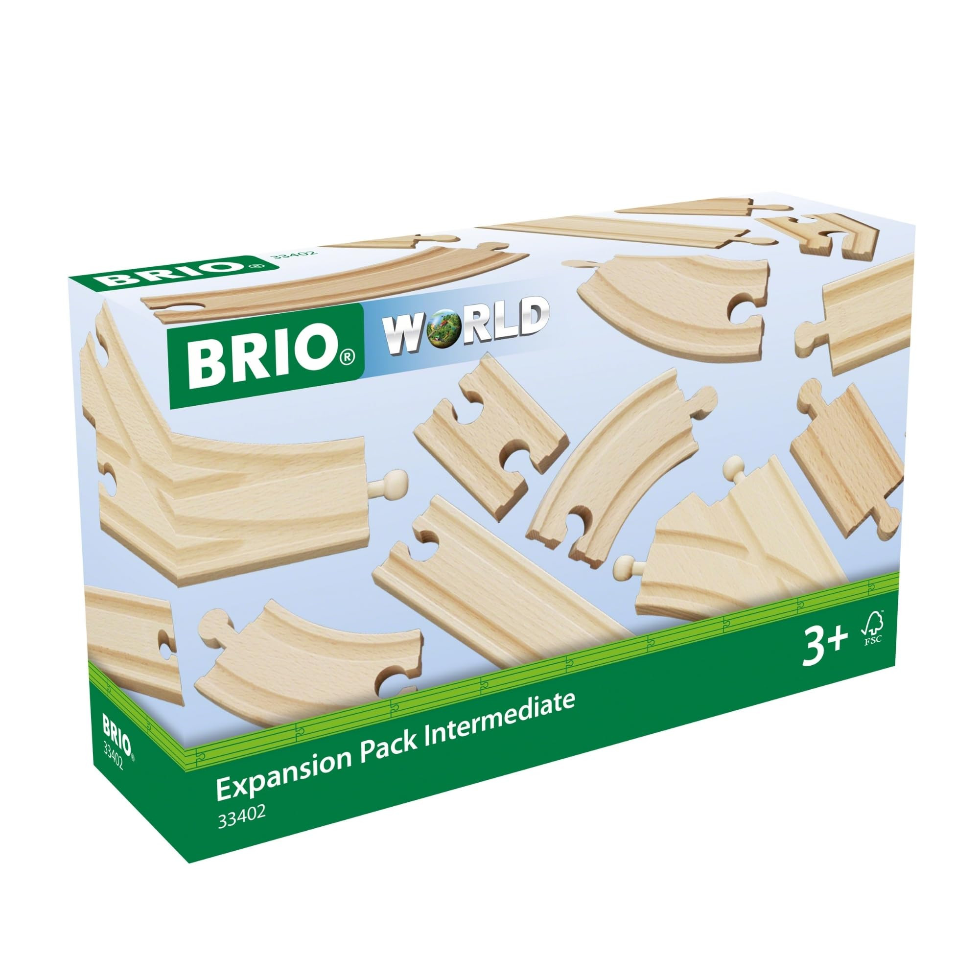 BRIO World Expansion Pack Intermediate - Works with All BRIO Train Sets - FSC-certified 16-Piece ... | Amazon (US)