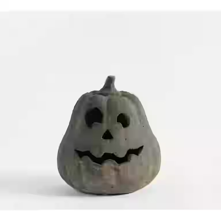 Hallowmas Handcrafted Jack-O'-Lantern - Artisanal Halloween Decor with Hand-Carved Details | Kiln... | Walmart (US)