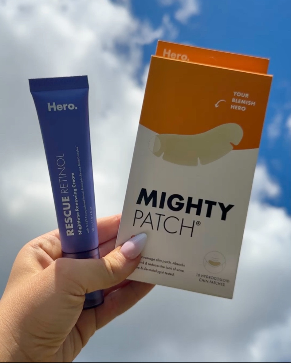 Target Affordable Skincare 🎯 #AD If you are a fan of the viral Hero Cosmetics Mighty Patch Original then you’ve got to try the Mighty Patch Chin ✨ it reduces the appearance of blemishes while you sleep 😴 I also  picked up the Hero Cosmetics Rescue Retinol night time cream that helps renew skin's appearance. Non-drying and gentle too! Be sure to check out @HeroCosmetics at @Target ☺️

 #mightypatch #heropartner #targetfinds #Target #TargetPartner


#LTKunder50 #LTKbeauty