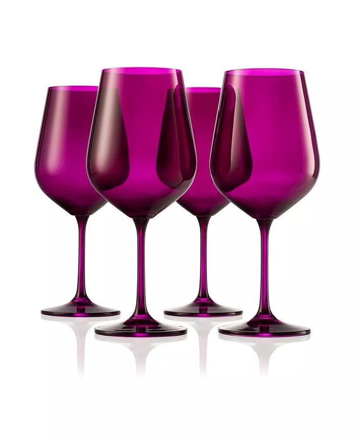 Godinger Sheer Stemmed Wine Glasses, Set of 4 & Reviews - Glassware & Drinkware - Dining - Macy's | Macys (US)