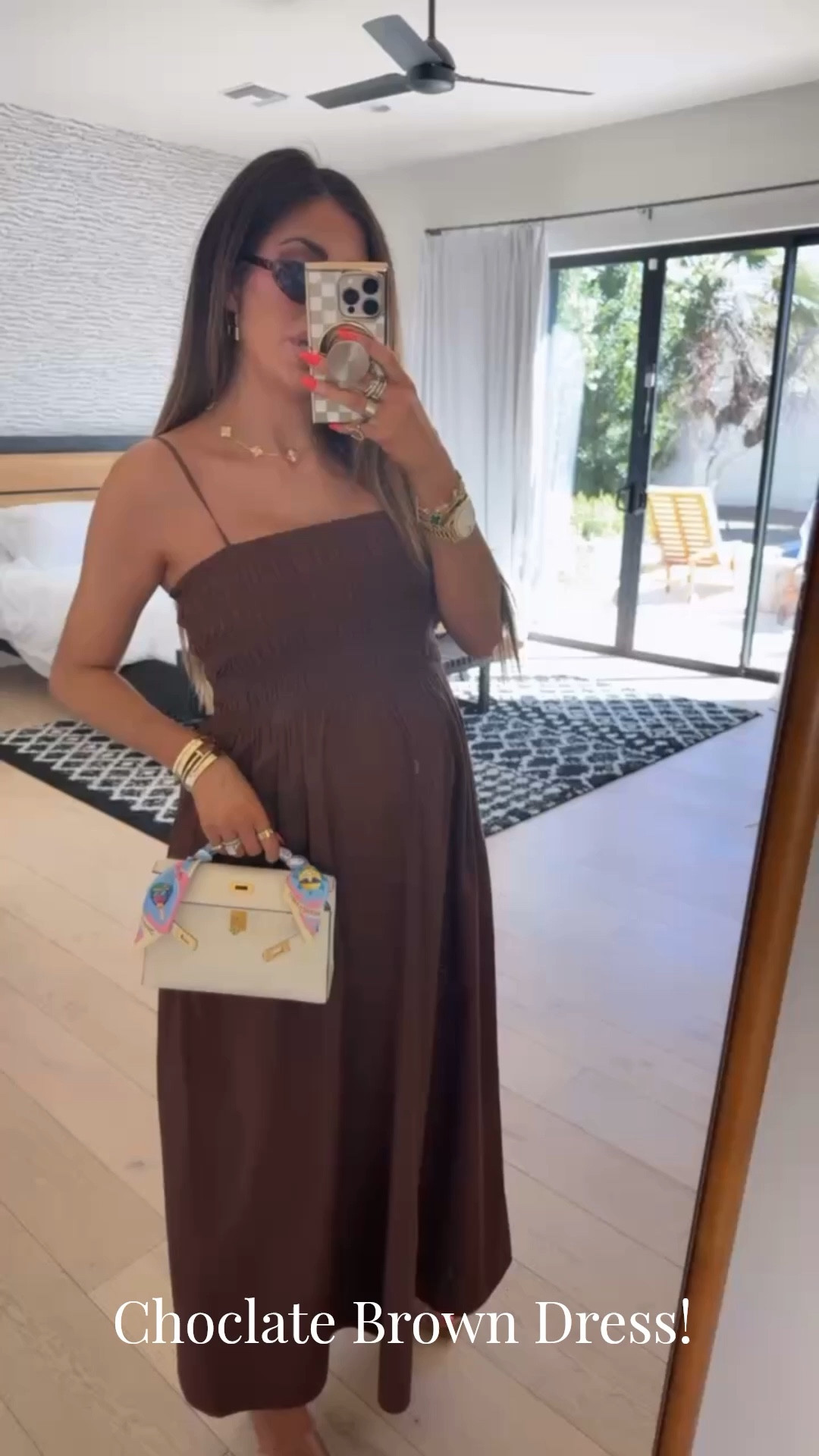 Wearing a size medium in this dress! So hard to pick which heels I want to wear with this dress! I just am obsessed with the cult gaia pair!! 

Spring Outfits, Easter Dress, Vacation Outfits, Spring Dresses, Spring Outfits 2026, Chocolate brown dress, Pistola Dress, Date Night Outfits, Vacation Outfits Beach, Emily Ann Gemma

#LTKootd #LTKstorytime #LTKSeasonal