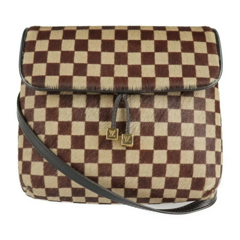 Pre-Owned LOUIS VUITTON Louis Vuitton Gazelle Damier Sauvage Shoulder Bag M92130 Harako Leather B... | Walmart (US)