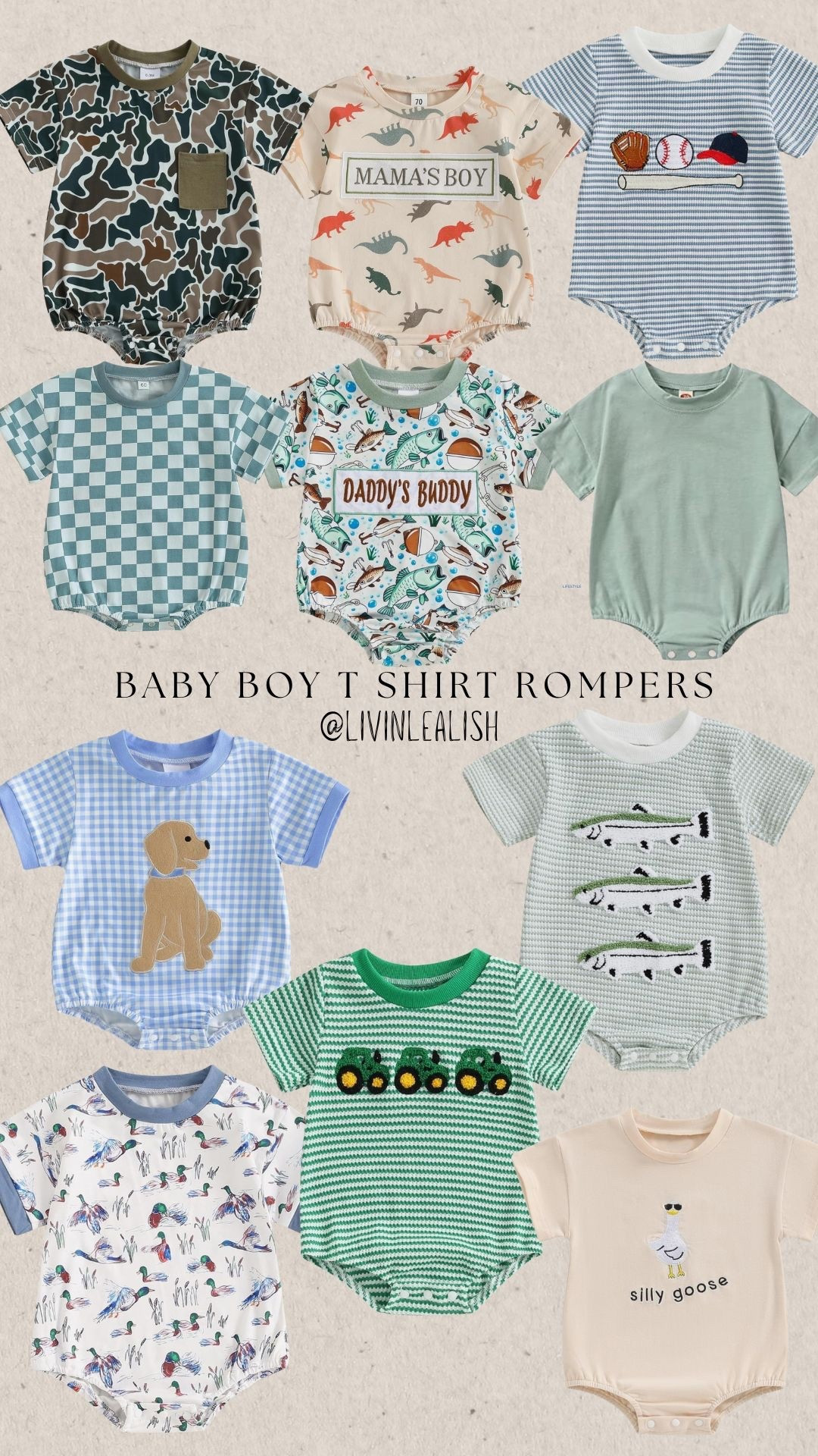 Amazon baby boy t shirt rompers! #tshirtromper #babyboyoutfit #amazonoutfit 

#LTKBaby #LTKootd #LTKKids