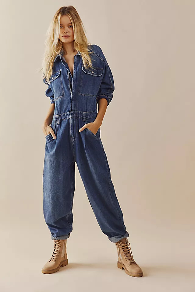 Sammie Denim Coverall | Free People (Global - UK&FR Excluded)