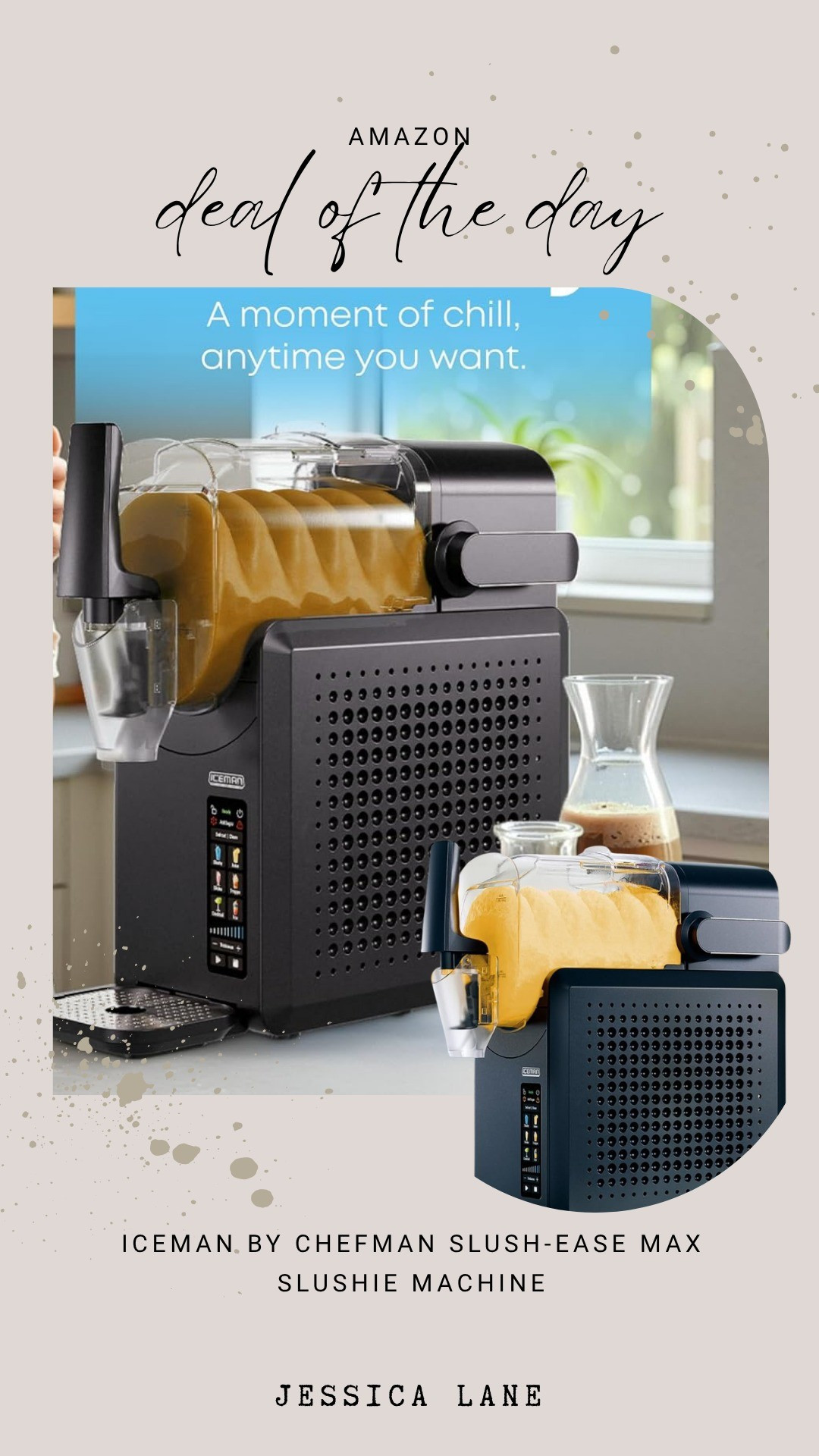 I am completely obsessed with this countertop slushie machine for making frozen drinks at home. It is going to be such a hit for summer pool days and movie nights.#kitchengadgets #slushiemachine #summerfinds #amazonkitchen

#LTKSaleAlert #LTKHome #LTKSeasonal