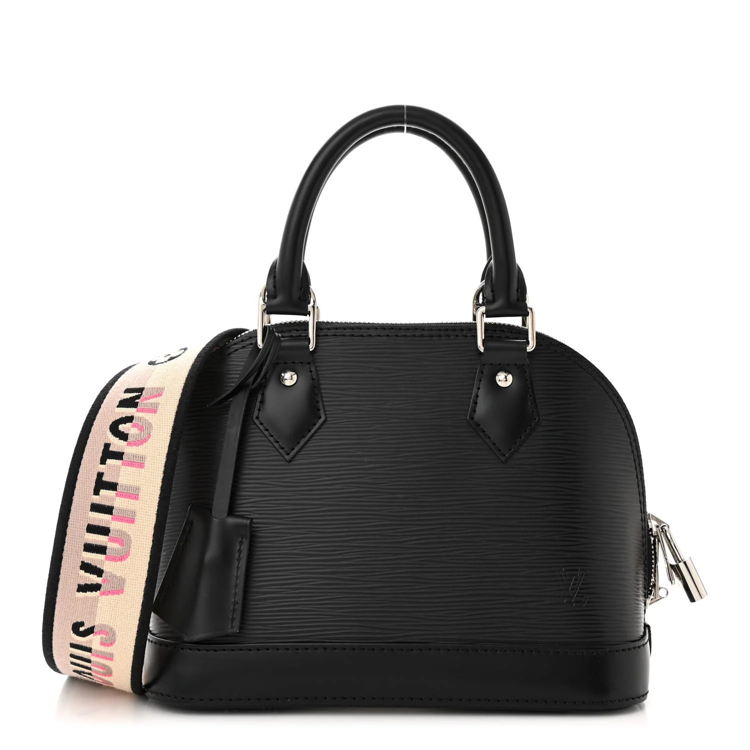 Epi Jacquard Alma BB Black | FASHIONPHILE (US)