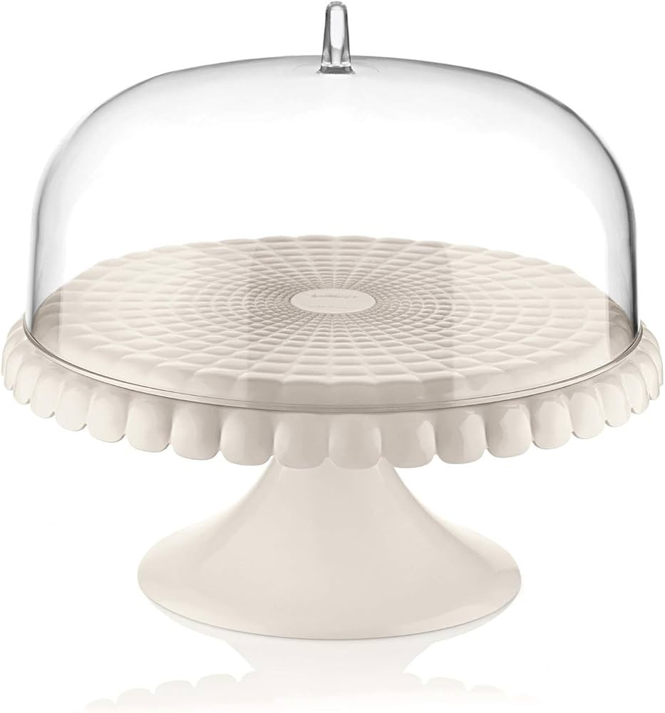 guzzini(グッチーニ) Tiffany Cake Stand Dome, 30cm, white (milk white) | Amazon (US)