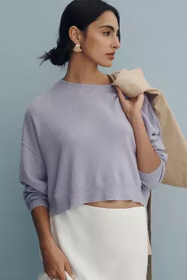 The Alani Cashmere Sweater by Pilcro: Cropped Crew-Neck Edition | Anthropologie (US)