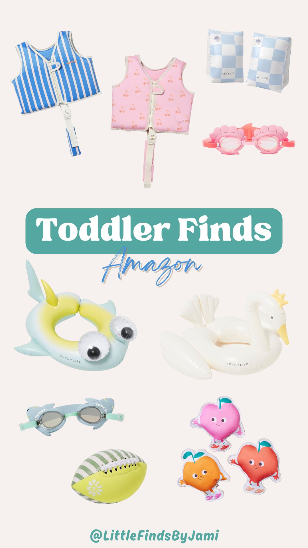 Toddler swim floats and finds for summer. Life jacket. Goggles. Adorable kids. Boys and girls. Mom find. Amazon. Pool lake day. Beach. Family vacation

#LTKKids #LTKSwim #LTKmomlife