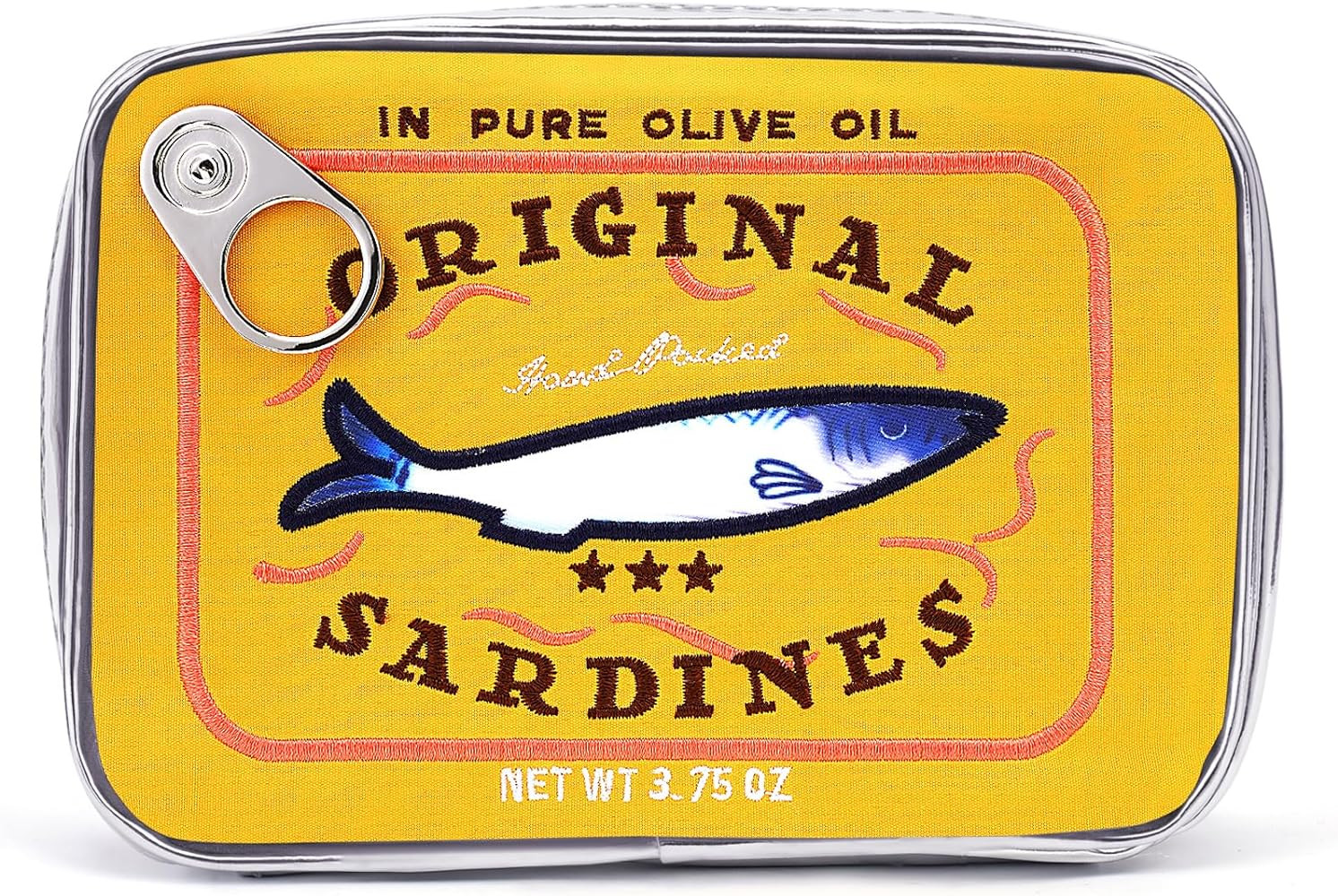 Cessfle Canned Sardines Makeup Bag, Funny Sardine Tin Fish Cosmetic Bag, Creative Cute Makeup Bag... | Amazon (US)